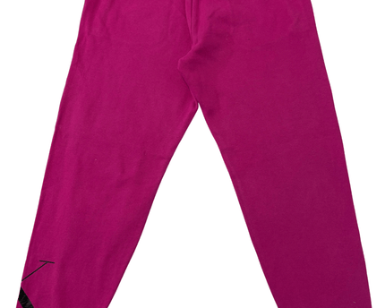 Calvin Klein Jeans Fuchsia Logo Print Fleece Joggers
