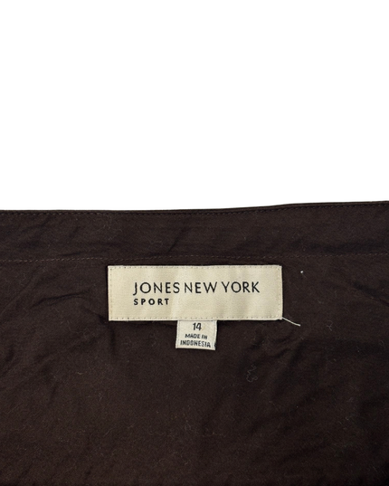 Jones New York Sport Brown Tiered Maxi Skirt - XL | Waist: 34"