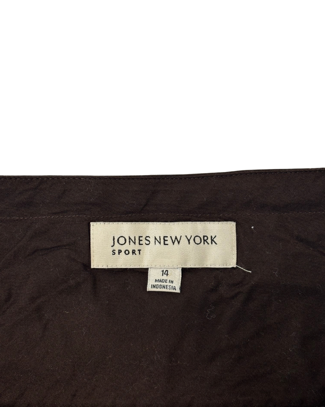 Jones New York Sport Brown Tiered Maxi Skirt - XL | Waist: 34"