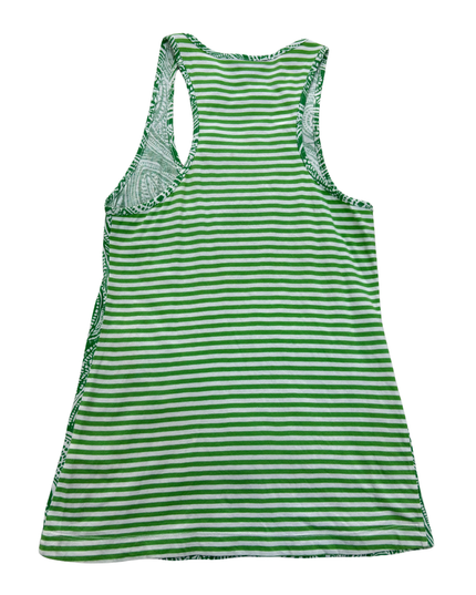 Banana Republic Green Paisley Racerback Tank - XS