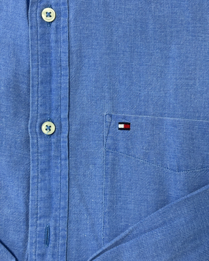 Tommy Hilfiger Classic Blue Oxford Button-Up Shirt