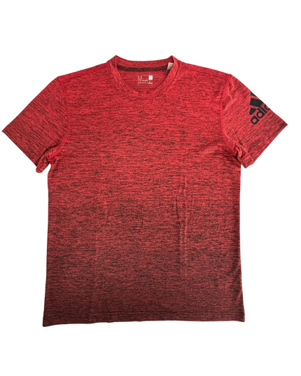 Adidas Climalite Red Heathered Performance Training T-Shirt - M