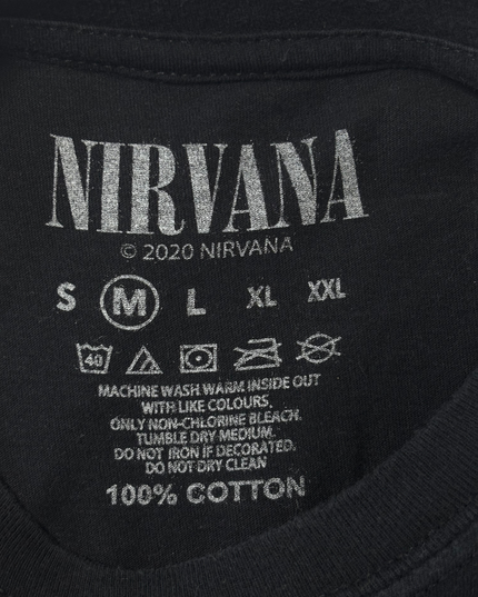 Nirvana In Utero Black Graphic Band T-Shirt - M