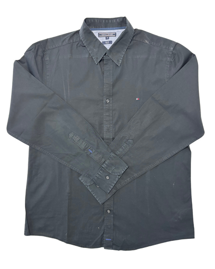 Tommy Hilfiger Classic Black Button-Down Shirt - L