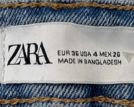 Zara Classic Skinny Fit Distressed Jeans