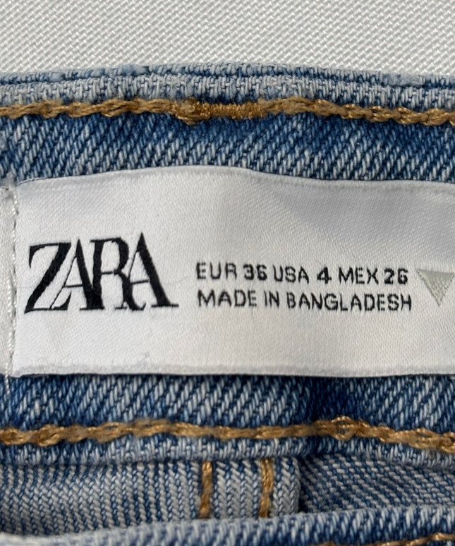 Zara Classic Skinny Fit Distressed Jeans