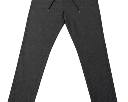 MANGO Grey Textured Drawstring Trousers