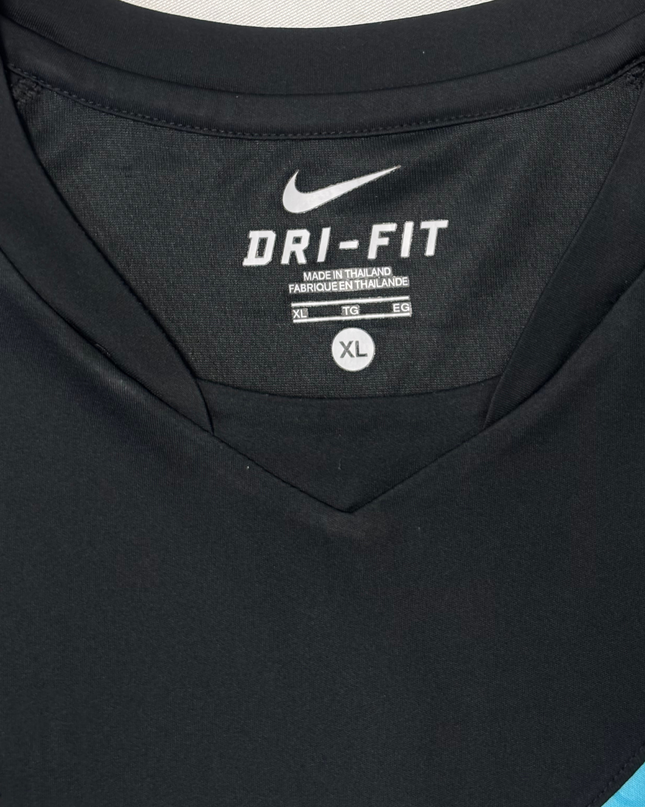 Nike T90 Dri-Fit Black & Cyan Training T-Shirt