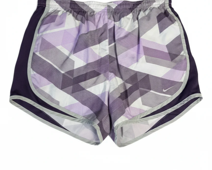 Nike Purple Geometric Print Dri-Fit Running Shorts