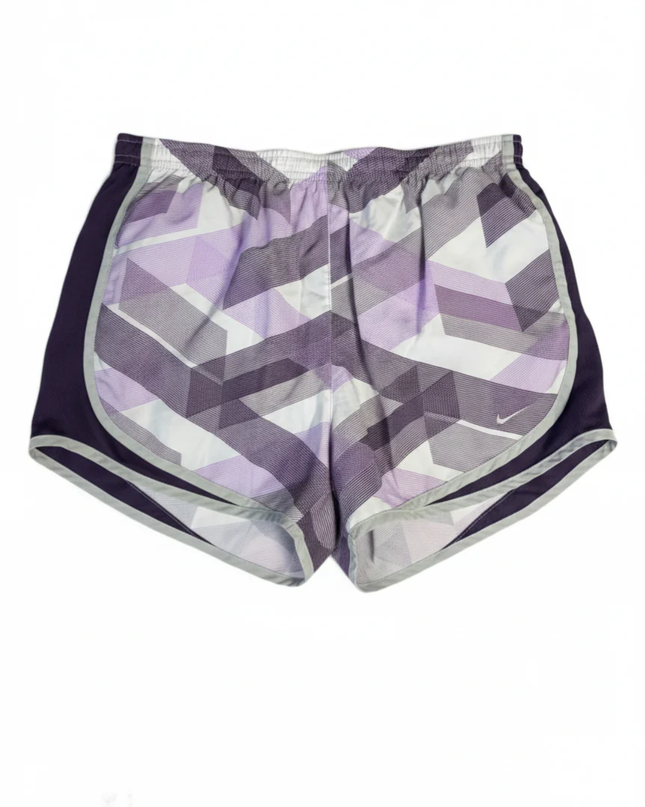 Nike Purple Geometric Print Dri-Fit Running Shorts