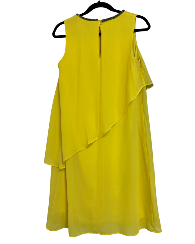The Collection Debenhams Yellow Embellished Layered Sleeveless Dress