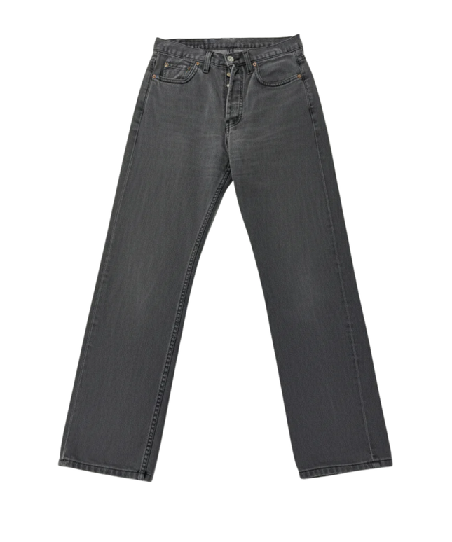 Levi's 501 Grey Textured Straight Leg Jeans