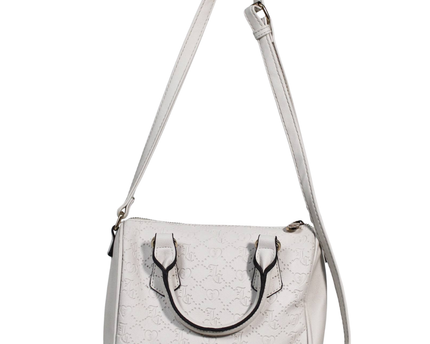 Juicy Couture White Embossed JC Monogram Bag