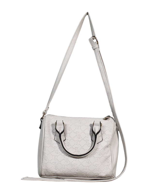 Juicy Couture White Embossed JC Monogram Bag