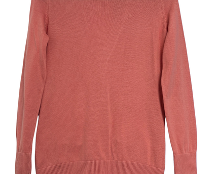 Tommy Hilfiger Coral Pima Cotton V-Neck Button-Front Cardigan