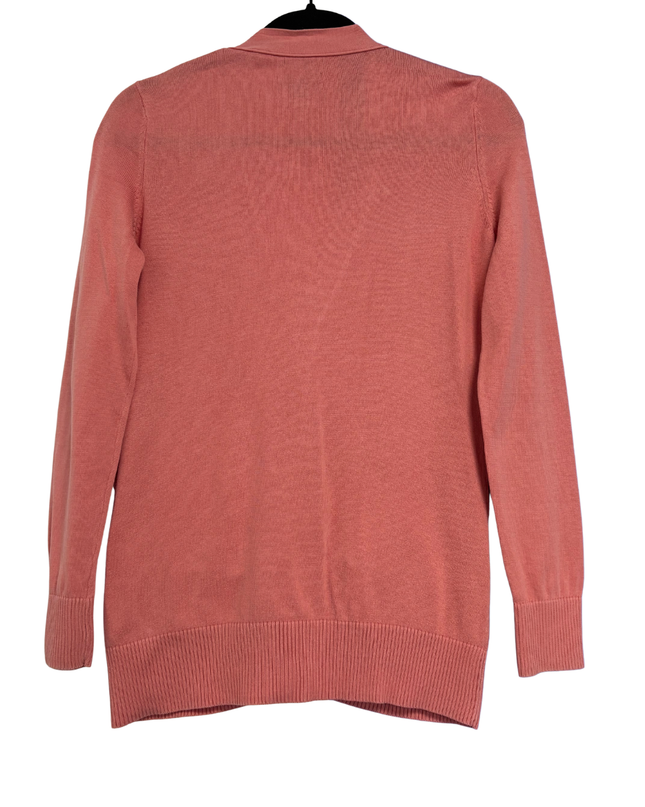 Tommy Hilfiger Coral Pima Cotton V-Neck Button-Front Cardigan