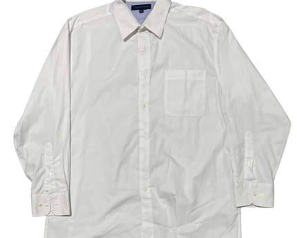Tommy Hilfiger White Regular Fit Long Sleeve Button-Down Shirt