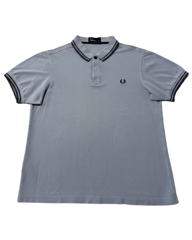 Fred Perry Light Blue Slim Fit Pique Polo Shirt