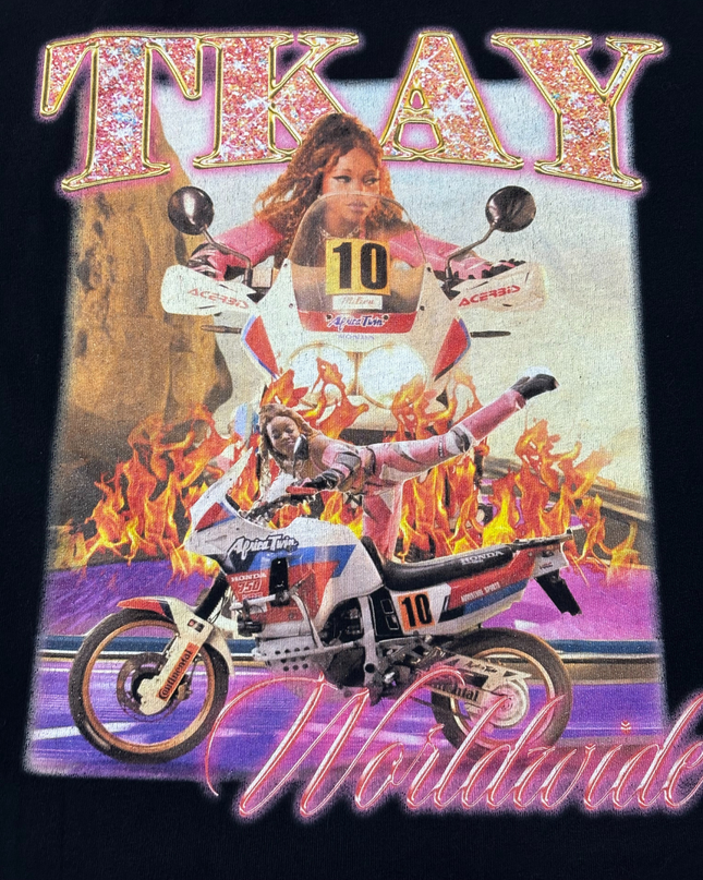 Ascolour Black Tkay Maidza Worldwide Graphic Tee