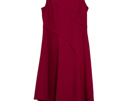 DKNY Magenta Asymmetrical Hem Sleeveless Dress