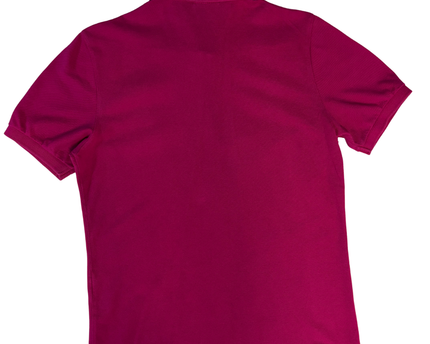Lacoste Magenta Short-Sleeve Pique Polo Shirt
