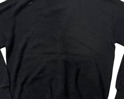 Vintage Izod Lacoste Black Knit V-Neck Cardigan Sweater