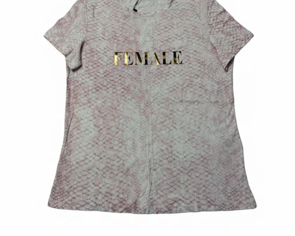 Mohito Pink Snake Print "FEMALE" Graphic Tee W/Tags
