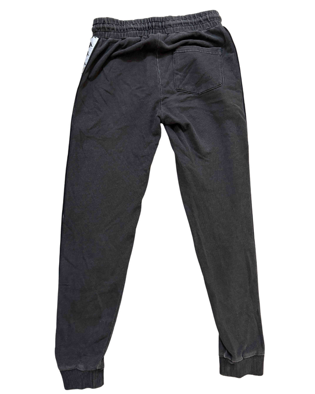 Kappa Classic Full Length Black Logo Tape Joggers - XS | Waist: 26"