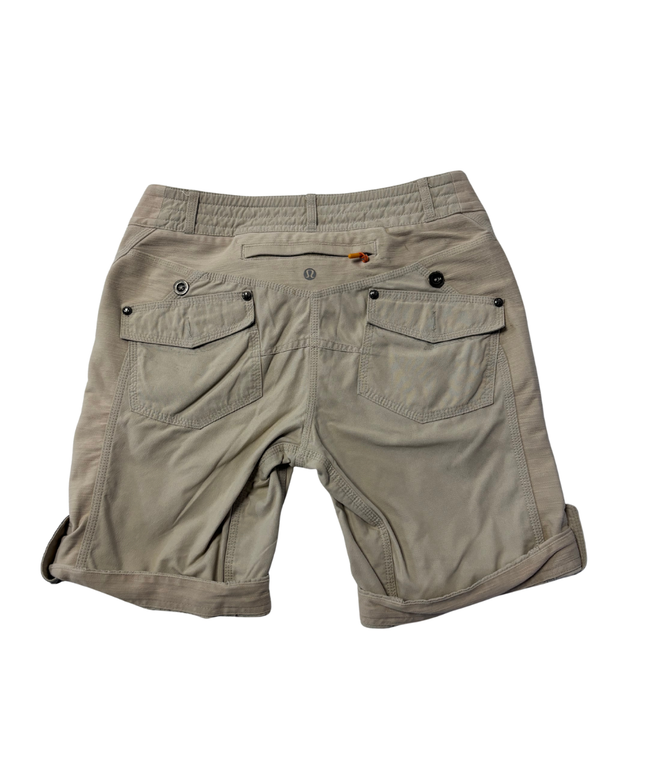Lululemon Beige Roll-Up Utility Cargo Shorts