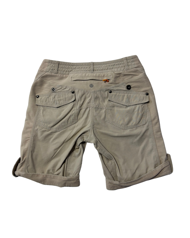 Lululemon Beige Roll-Up Utility Cargo Shorts