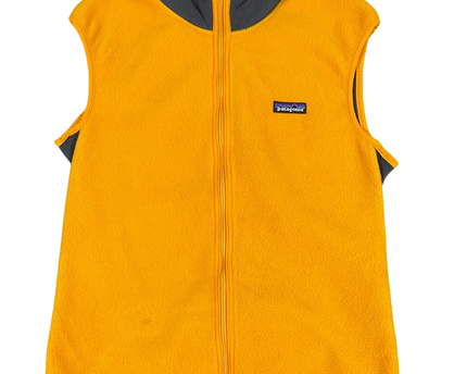Patagonia Orange Full-Zip Fleece Vest