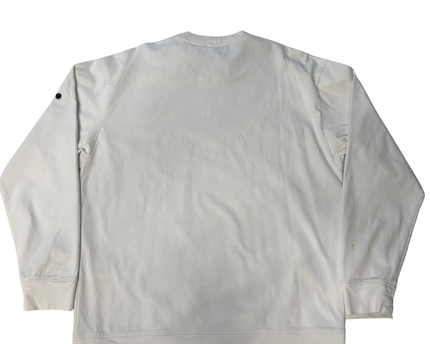 Stone Island White Long Sleeve Crewneck Sweatshirt