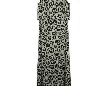 Dorothy Perkins Animal Print Sleeveless Layered Maxi Dress