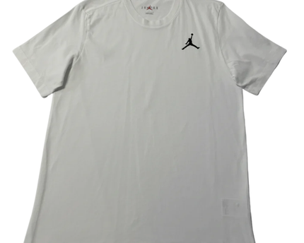 Jordan White Jumpman Logo Crew Neck T-Shirt