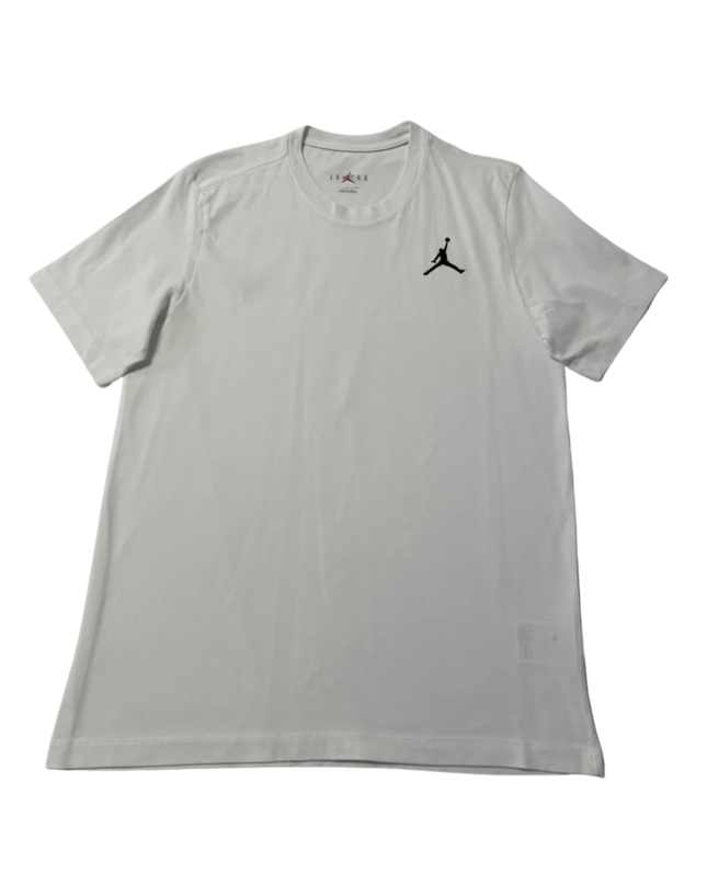 Jordan White Jumpman Logo Crew Neck T-Shirt