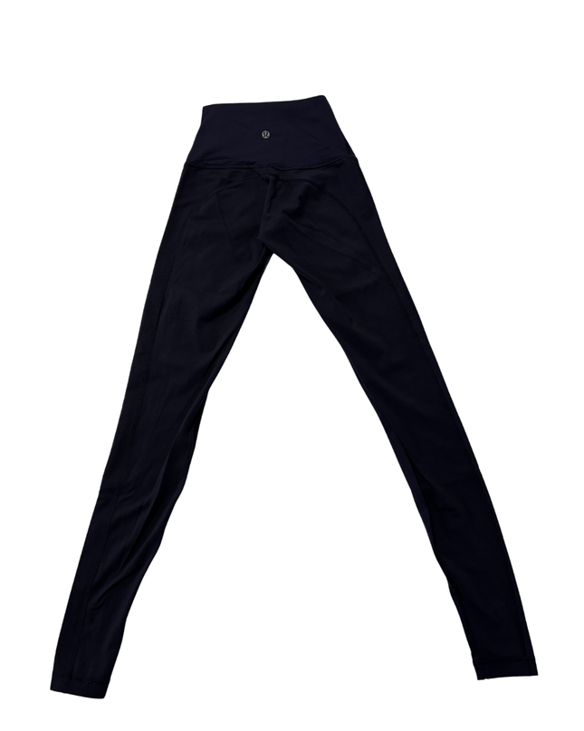 Lululemon Navy Blue High-Rise Mesh Detail Leggings