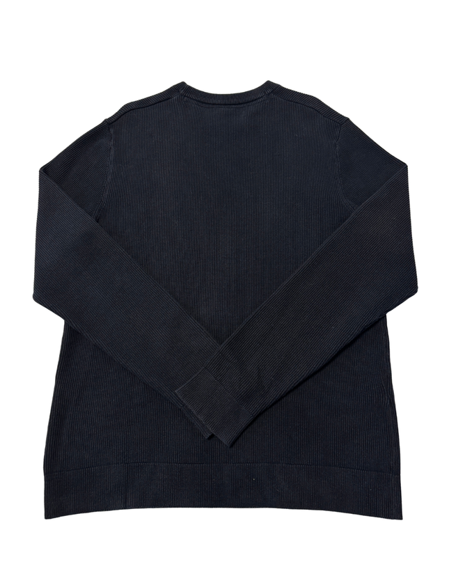 ONLY & SONS Navy Blue Ribbed Crewneck Knit Sweater