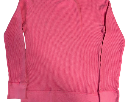 Polo Ralph Lauren Pink Waffle Knit Crewneck Sweatshirt
