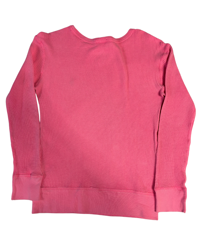 Polo Ralph Lauren Pink Waffle Knit Crewneck Sweatshirt