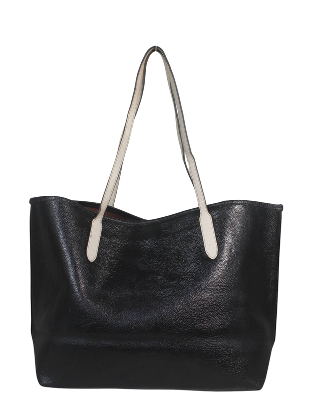 Coach Black Pebbled Leather Tote Bag