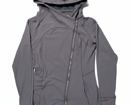 Lululemon Purple Asymmetrical Full Zip Performance Hoodie