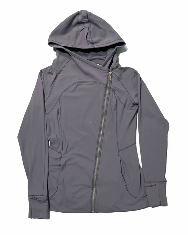 Lululemon Purple Asymmetrical Full Zip Performance Hoodie
