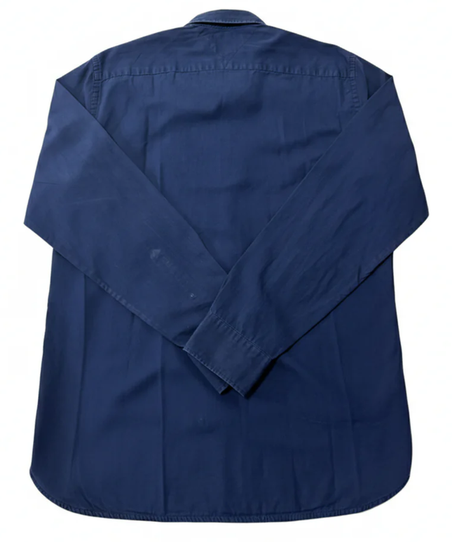 Tommy Hilfiger Navy Blue Long-Sleeve Button-Down Shirt