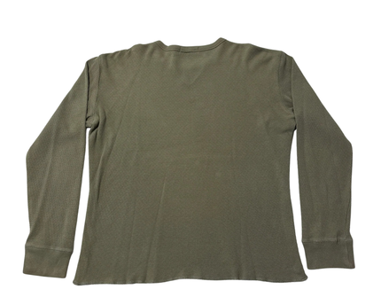 Old Navy Olive Ribbed Long Sleeve T-Shirt