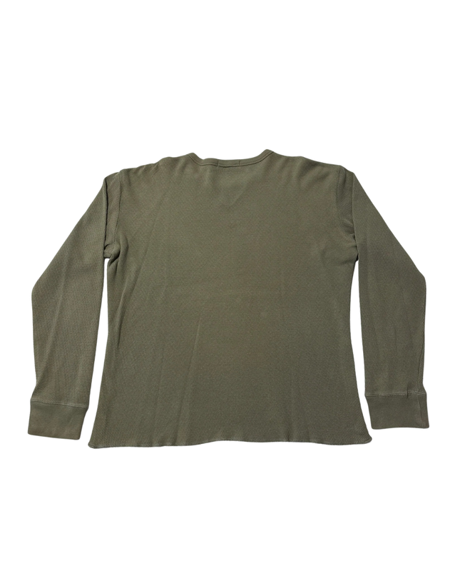 Old Navy Olive Ribbed Long Sleeve T-Shirt