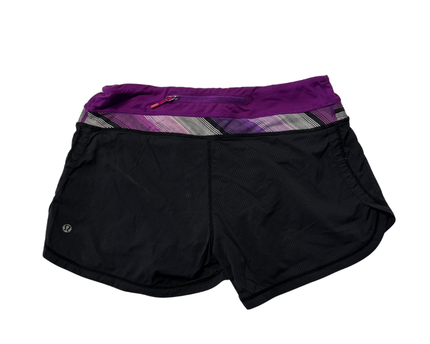 Lululemon Black/Purple Sports Shorts