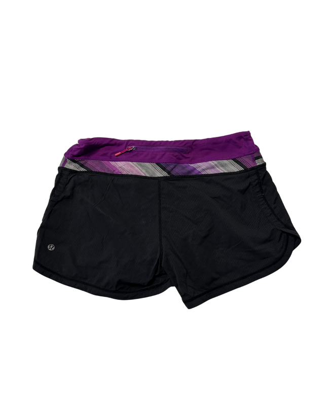 Lululemon Black/Purple Sports Shorts