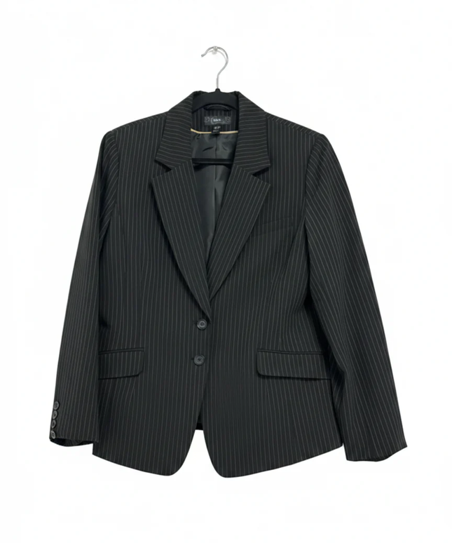 H&M Black Pinstripe Blazer