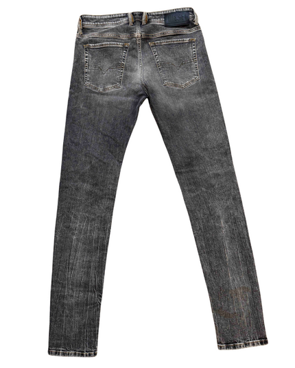 Diesel Sleenker Skinny Fit Charcoal Washed Jeans - S | Waist: 30" | With Tags