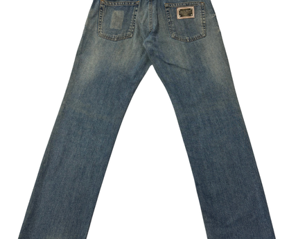 Dolce & Gabbana Blue Straight-Leg Denim Jeans